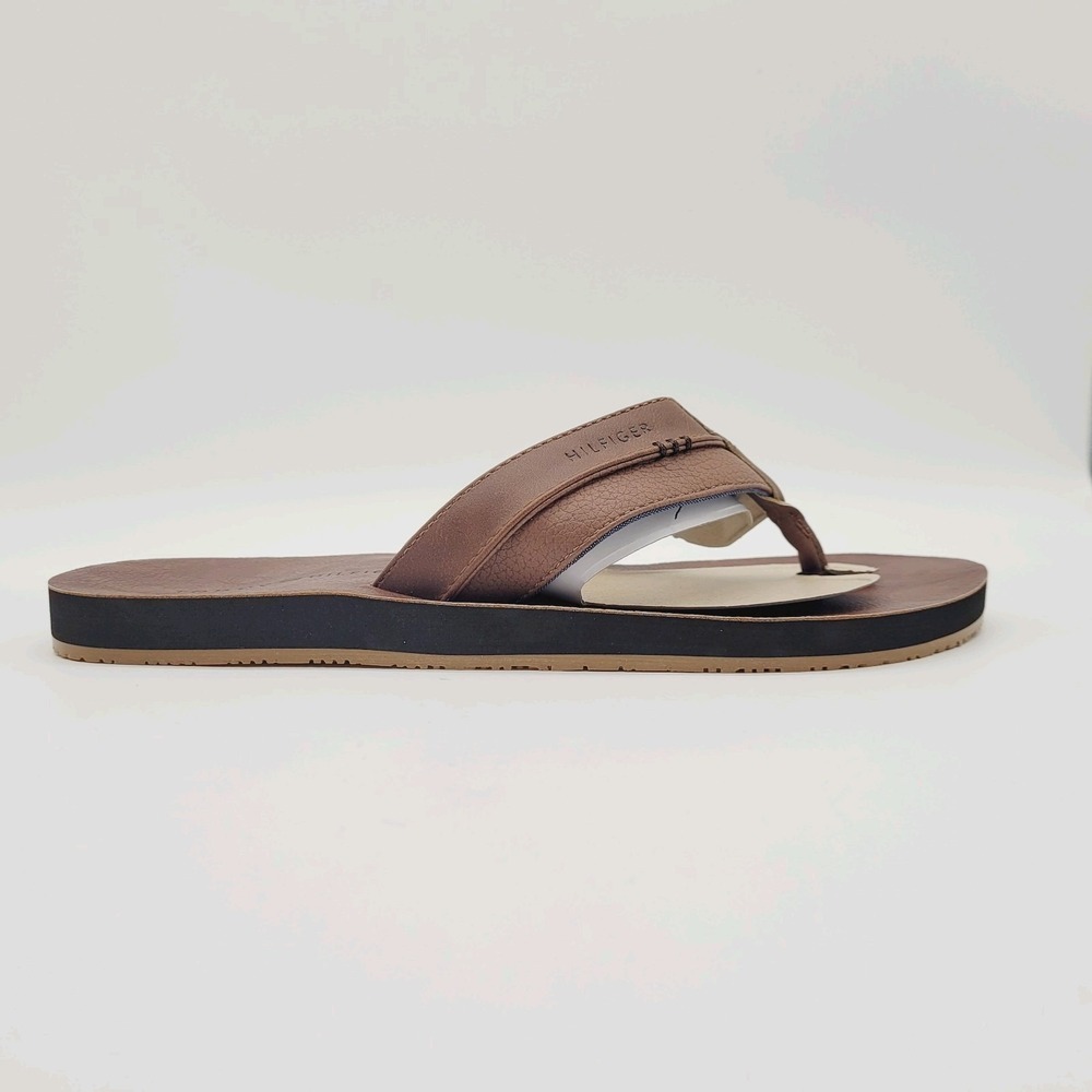 Tommy Hilfiger Men's Davidson Sandal Cognac Brown Size 12 Casual Summer Shoe‎